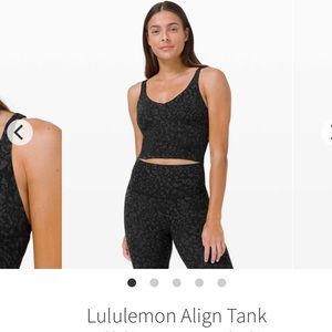 Lululemon Align Tank Top - Wild Thing Camo Deep Coal Multi